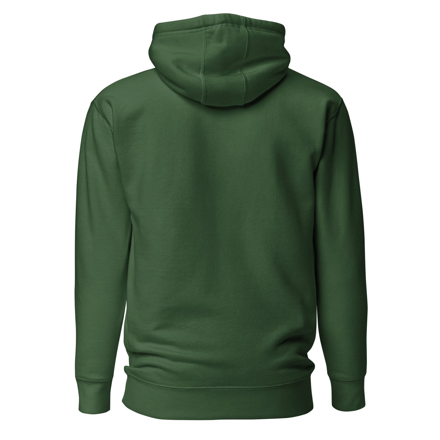 If “Say Less” was a person, they’d be wearing our “Super Freak” forest green premium hoodie. This exclusive hoodie does the talking while you exude style and confidence. Customers love our “No Huddle Just Go” premium hoodies because they have all the essentials; quality 100% cotton, comfort-fitted hood, matching drawstrings, and a front pocket. Front of the hoodie has “Super Freak” in lime green text. This hoodie is available now in various colors & sizes S-3XL. Back is forest green.