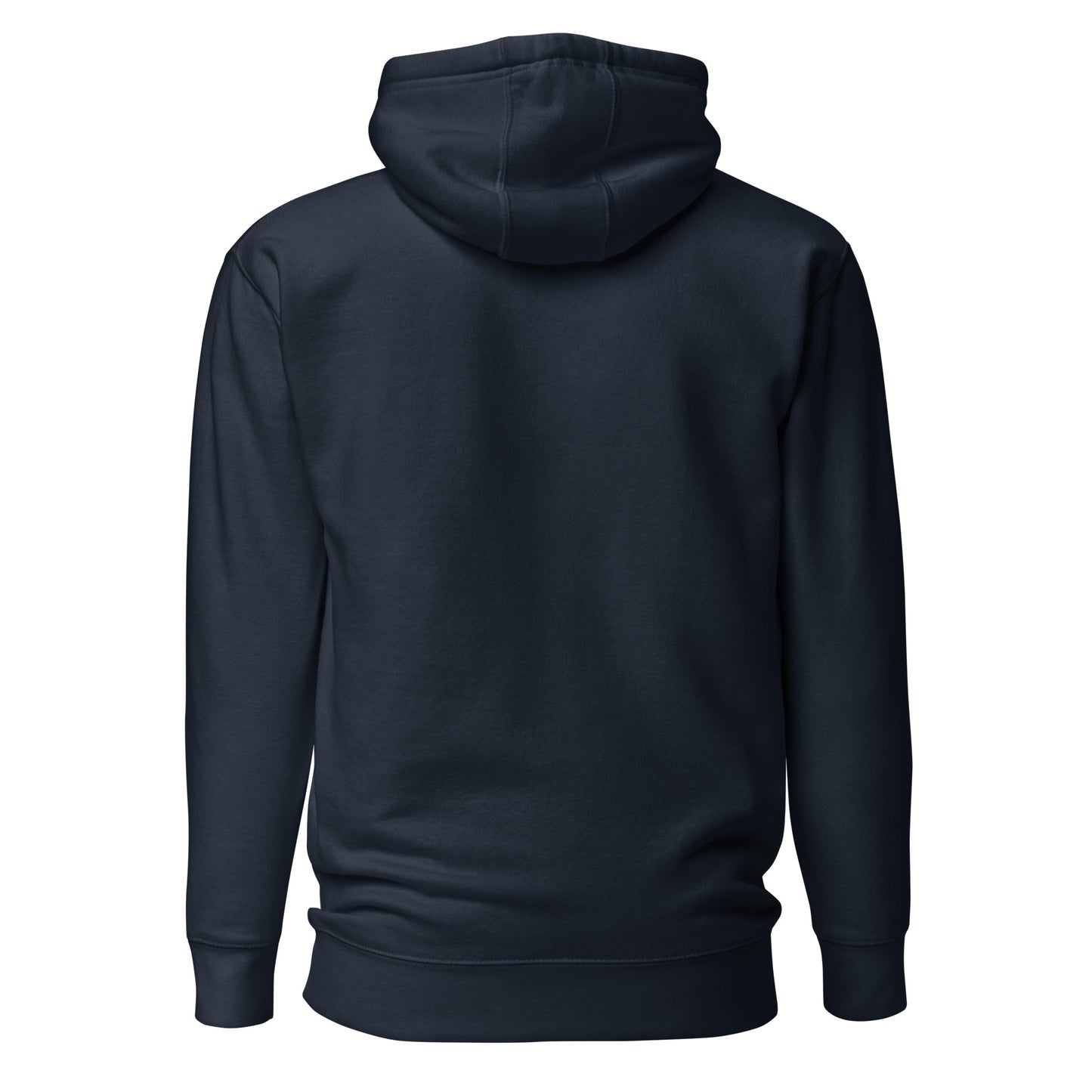 If “Say Less” was a person, they’d be wearing our “Super Freak” navy blue premium hoodie. This exclusive hoodie does the talking while you exude style and confidence. Customers love our “No Huddle Just Go” premium hoodies because they have all the essentials; quality 100% cotton, comfort-fitted hood, matching drawstrings, and a front pocket. Front of the hoodie has “Super Freak” in red text. This hoodie is available now in various colors & sizes S-3XL. Back is navy blue.