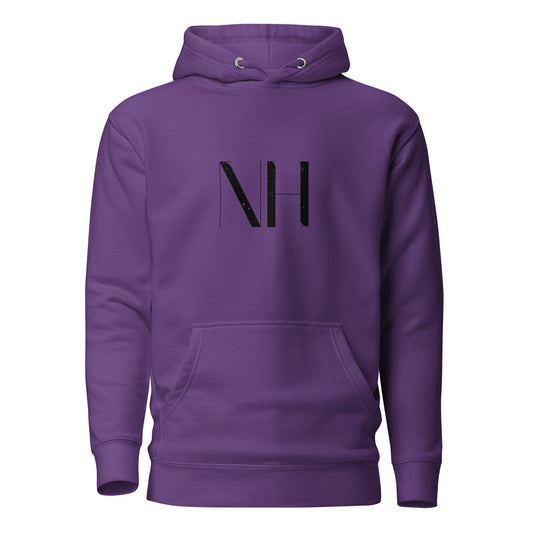 NO HUDDLE JUST GO and add this signature “NH” logo design to your hoodie collection! Customers love our “No Huddle Just Go” premium hoodies because they have all the essentials; quality 100% cotton, comfort-fitted hood, matching drawstrings, and a front pocket. Front of the hoodie has a graphic design with the NH logo.  This hoodie is available now in various colors & sizes S-3XL. This image is purple